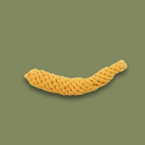 Jouet en corde en forme de banane fait à la main pour animaux de compagnie, jouet interactif et de mouvement - Product Image 2