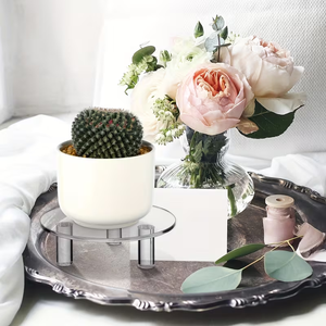 Support d'affichage rond en acrylique transparent Gâteaux Bijoux Objets de collection Étagère de rangement empilable pour les présentations de mariage - Product Image 3