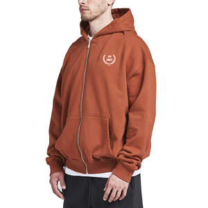 Personalizado 100% algodón pulóver pantalla impresión Oversized Boxy Hoodie ácido lavado sudaderas con capucha de los hombres - Product Image 2
