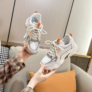 Chaussures décontractées pour femmes, confortables, en cuir de vache, baskets tendance, style de marche - Product Image 4