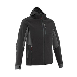 Conception personnalisée Vêtements de travail d'hiver Veste softshell zippée doublée en polaire imperméable et coupe-vent pour hommes - Product Image 3