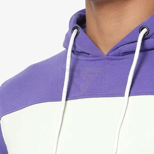 Sweatshirts à capuche pour hommes personnalisés Sweatshirts à capuche de couleur unie pour hommes style pull-over 500Gsm poids lourd multicolore dentelle personnalisée - Product Image 5