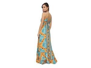 Vestido de tela de seda lavable sostenible para mujer, cómodo, suelto, estilo informal, Primavera Verano, estampado de logotipo personalizado - Product Image 2
