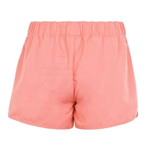 กางเกงขาสั้นเทอร์รี่เอวกลางสำหรับผู้หญิง ผ่าข้าง สปอร์ต แคชชวล ระบายอากาศ แห้งเร็ว เป็นมิตรกับสิ่งแวดล้อม ผ้าฝ้าย/โพลีเอสเตอร์ แต่งระบายตัดสี - Product Image 2