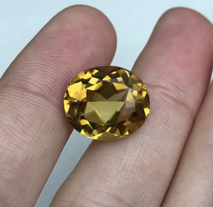 Venta caliente Citrino natural Oval facetado Corte Amarillo naranja Piedras preciosas sueltas Fabricante de Jaipur Joyería de cuarzo Nacimiento de noviembre - Product Image 5