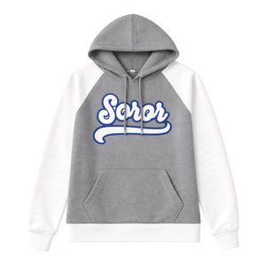 Sudadera con Capucha de Manga Raglán Gris Acero 20 Zeta Phi Beta Soror, Inspirada en los Fundadores de 1920, Hermandad Griega, Ropa Premium para la Mujer Superior - Product Image 3