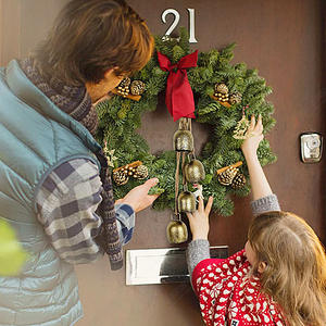 Offre Spéciale 4 pièces rustique <span class=keywords><strong>Vintage</strong></span> porte cloche avec corde suspendue Style moderne Antique pour arbre de noël décor jardins vent carillon cloches - Product Image 4