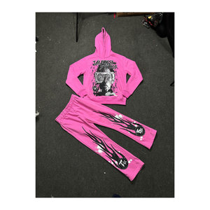 Sudadera con capucha y Jogger de gran tamaño del mejor fabricante, bajo MOQ, ropa de calle, chándal, proveedor OEM, ropa de calle personalizada, chándales - Product Image 4