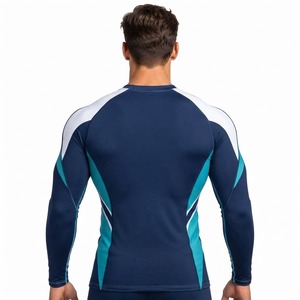T-shirt de compression à manches longues pour homme, vêtement de sport, entraînement, fitness, course à pied, cyclisme, surf, gym, activité physique - Product Image 2
