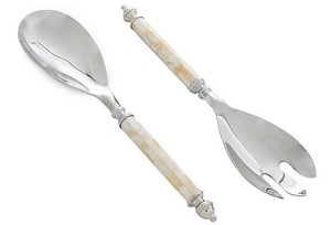 Ensemble de serveur de salade à la mode manche en bois cuisine salle à manger ustensiles de service pour table de fête utilisation de restaurant à domicile - Product Image 4