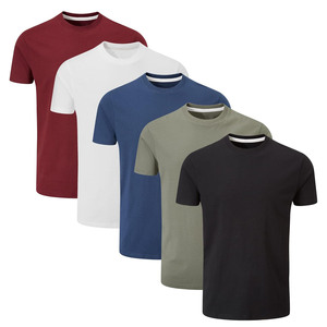 Fabricant de t-shirts Vente en gros directe stock de t-shirts simple en coton avec logo graphique imprimé sur mesure t-shirts pour hommes - Product Image 5