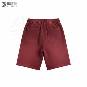 Pantalones Cortos de Hombre de Cintura Media, Estilo Vintage, Lavado Ácido, Secado Rápido, de Lona Gruesa Lavada, Poliéster/Algodón, con Logotipo Personalizado, Ropa Urbana, Verano 2025 - Product Image 3