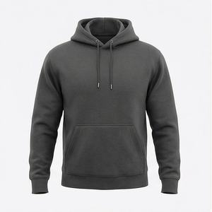 Sudadera con capucha extragrande bordada de algodón grueso para hombre, suéter cálido de felpa, colección de otoño, color personalizado - Product Image 1
