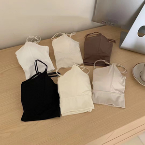 เสื้อฟุตบอลถ้วยยางหนึ่งชิ้นมีสายรัดสองชั้นดีไซน์เปิดหลังลำลองลำลองสายเดี่ยวๆสำหรับฤดูร้อน - Product Image 2