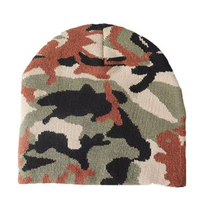 Gorro Jacquard de la más alta calidad para ropa profesional de invierno Tamaños de colores personalizados Sublimación profesional con patrón a cuadros - Product Image 2