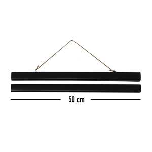 Detachable 50 cm Pair of Magnetic <b>Poster</b> Strips Black Plastic Functional Design - Product Image 3