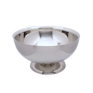 Bol de service en acier inoxydable avec finition martelée pour un look vintage rustique adapté aux cuisines de ferme ou de style traditionnel - Product Image 5