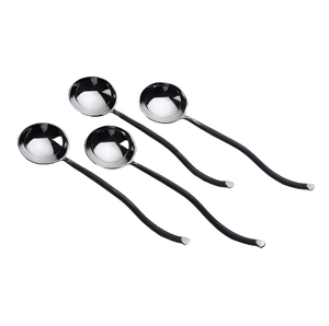 ที่ขายดีที่สุดช้อนโลหะซุป Ladles ซุปด้ามยาวเสิร์ฟสําหรับร้านอาหารครัวที่บ้านในราคาไม่แพง - Product Image 1