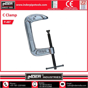 Abrazadera Tipo C de Acero de Alta Resistencia con Punto de Agarre y Herramientas de Carpintería, Grado Industrial y para Bricolaje, Precio Bajo - Product Image 5