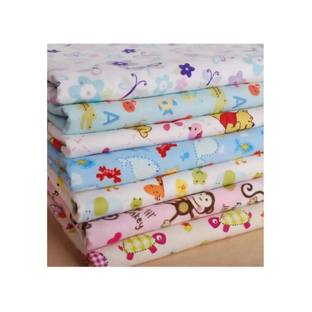 Top Quality Cotton Silk Material Kids Digital Printed Organic 100% Flower Baby Fabric At Best Price