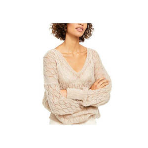 Cardigan Premium da Donna Free People in Maglia Aperta Color Tortora, Maglione Sottile e Traspirante con Bottoni, Ideale per l'Autunno, Taglia Media - Product Image 1