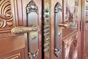 <span class=keywords><strong>Porte</strong></span> <span class=keywords><strong>d</strong></span>'<span class=keywords><strong>entrée</strong></span> pour maisons et villas en cuivre véritable, à l'épreuve des balles, antivol, pour l'extérieur. - Product Image 5