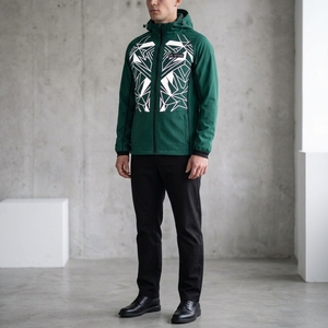 <b>Men</b> Green Hooded Outdoor <b>Jacket</b> Lightweight Windproof Utility Hiking <b>Running</b> Sports Zip Up <b>Jacket</b> - Product Image 3