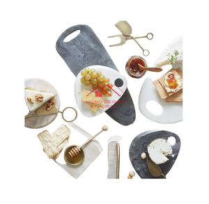 Plateau à fromages Plateau en marbre nordique Planche à pâtisserie en marbre naturel écologique de luxe Vente chaude Rectangle Marbre - Product Image 3