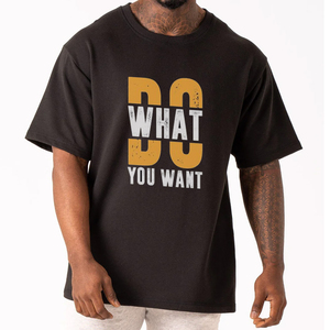เสื้อยืดผ้าฝ้ายคุณภาพสูงของผู้ชายเสื้อโอเวอร์ไซส์ลายพิมพ์พอง - Product Image 1