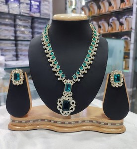 Beautiful Stunning Cubic Zircon Crystal Dangle <b>Drop</b> <b>Bridal</b> Wedding Necklace <b>Earrings</b> Party Jewelry Sets With <b>Earrings</b> for Women - Product Image 2