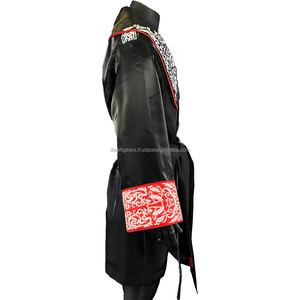 High Quality <b>Boxing</b> Entrance <b>Robe</b> Custom Athletic Fight Wear Hooded Walkout Apparel - Product Image 3