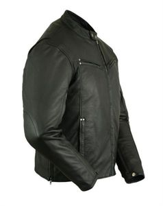 Chaquetas de Cuero de Oveja para Hombre de Alta Calidad con Bordado de Chenilla y Estilo Bomber Clásico - Product Image 3