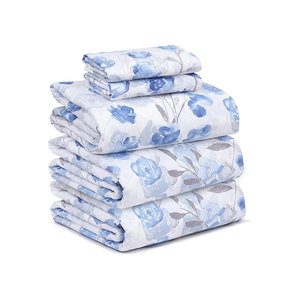Último diseño personalizado impresión hermoso diseño transpirable algodón juego de cama marital para la venta - Product Image 6