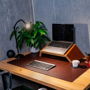 แผ่นรองโต๊ะหนังแท้แบบพรีเมี่ยมแผ่นรองสำหรับสำนักงานกันลื่นทนทานกันกลิ่นเรียบหรูสำหรับติดตั้งมืออาชีพ LDM-0182 - Product Image 1