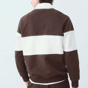 <b>Mens</b> Turn Down Collar Zipper <b>Hoodie</b> with 100% Cotton Fleece Quick Dry Breathable Design for <b>Work</b> From Home & Weekend Outings - Product Image 3