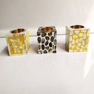 Brûleur de Bakhoor artisanal fait à la main, incrustation de nacre, écologique, 100% naturel, diffuseur d'encens en résine de bois parfumée aux bonbons - Product Image 4