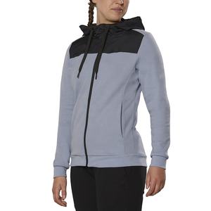 Sudadera con Capucha de Manga Larga con Cierre Completo para Mujer, Personalizada de Fábrica de Ropa 2025, 100% Poliéster, Felpa, para Correr, Sudadera con Capucha Lisa para Mujer, OEM/ODM - Product Image 5