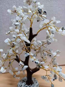 Arco Iris piedra lunar bonsái dinero árbol 300 cristal Natural decoración Chips amor estilo Chakra curación para el hogar Oficina Feng piedra preciosa - Product Image 4