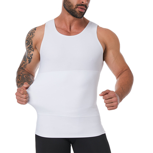 Moldeador de cuerpo personalizado para hombre, chaleco adelgazante, camiseta moldeadora de compresión, camiseta moldeadora para hombre, camiseta sin mangas - Product Image 5