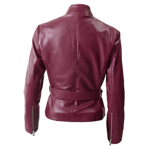 Chaqueta de motorista profesional Slim Fit texturizado en relieve en cuero de cabra Mayorista de calidad fabrica chaqueta de moto - Product Image 2