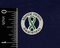Épingle de sensibilisation au ruban vert pour la paralysie cérébrale glaucome santé mentale broche broche trouble bipolaire Cancer ruban émail broche badge