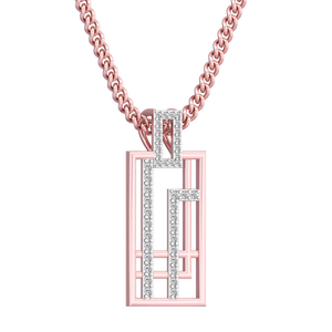 Diamant naturel romantique et cvd hpht or rose colliers boucles d'oreilles ensemble pour femmes et filles - Product Image 1