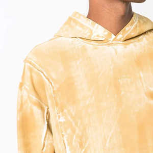 Conjuntos personalizados de alta calidad con capucha, lavado ácido, parche desgastado grueso, bordado, chándal, ropa de calle, conjuntos de 2 piezas, sudaderas con capucha para hombre - Product Image 4