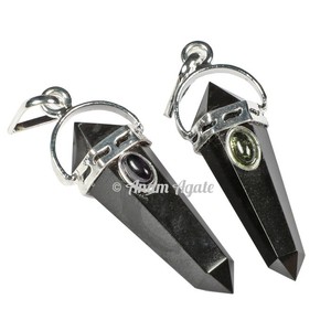 Pendentifs Feng Shui Fluorite à double point Agate sculptée Pierre précieuse Multi-style Accessoire polyvalent - Product Image 3