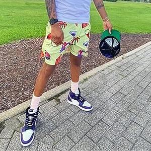 Short d'entraînement pour hommes à séchage rapide 4 pouces coupe ample maille respirante basket-ball course entraînement été athlétique fait par robe sport - Product Image 6