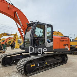 Excavadora de cadenas Hitachi ZX240-3 usada de 24 toneladas, 2018-2022, en excelentes condiciones, con bomba hidráulica diésel Isuzu, cucharón de 1m y potencia de 125kw. - Product Image 4