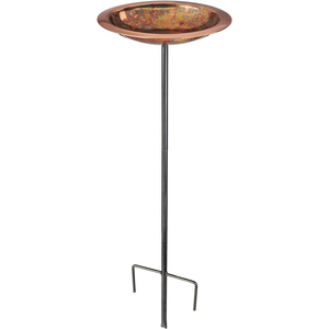 Haute qualité résistant aux intempéries métal noir fini oiseau bain maison extérieur jardin piquets décoratifs - Product Image 6