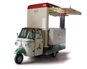 Tricycle alimentaire électrique, chariot de restauration mobile, van de cuisine de rue à trois roues pour café, pizza, tacos, glaces, snacks, hot-dogs - Product Image 6