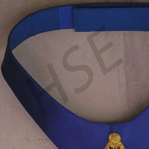 Masonic Lodge Corbata Negra con Bordado a Mano - Product Image 3