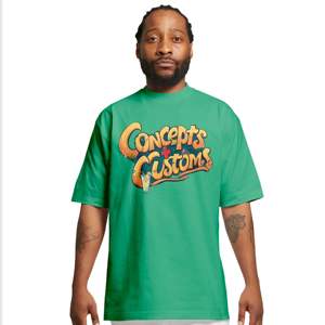 200 GSM verde Premium 100% algodón camiseta de gran tamaño sublimada personalizada High Street American Streetwear moda urbana Casual - Product Image 3